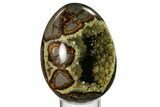 Calcite Crystal Filled Septarian Geode Egg - Utah #160272-2